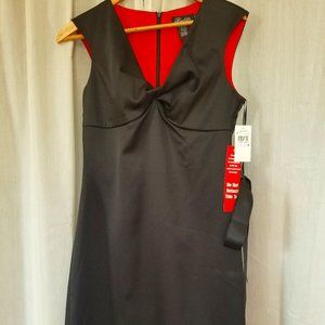 Roulette - Black Cocktail Dress w/Red Lining